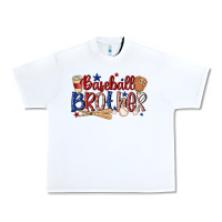 White baseball brother Urban Heavy Tee - MaliasSmallBusiness