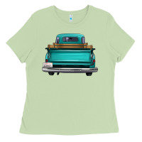 Matcha western truck back view Ladies Tee - FaDigitalArtStudio