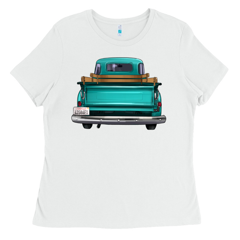Western Truck Back View Ladies Tee by FaDigitalArtStudio | Teevron