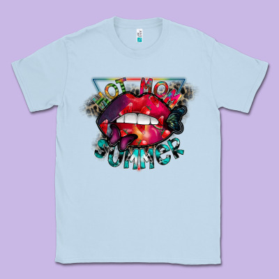 Hot Mom Summer Classic Tee Designed By Cowhidedigitalart