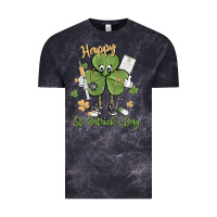 Cloud Black happy st. patrick's day Vintage Tee - MaliasSmallBusiness