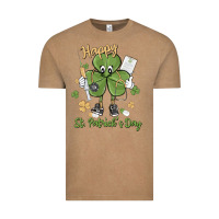 Vintage Coffee happy st. patrick's day Vintage Tee - MaliasSmallBusiness