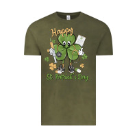 Vintage Olive happy st. patrick's day Vintage Tee - MaliasSmallBusiness