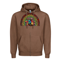 Chestnut Christmas cowboy boots rainbow Zipper Hoodie - RanaPortraitStore