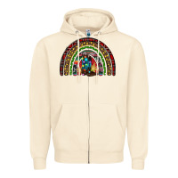 Sandshell Christmas cowboy boots rainbow Zipper Hoodie - RanaPortraitStore
