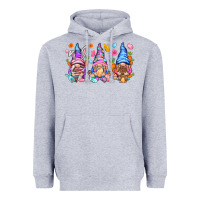 Heather Grey Easter gnomies Easter Day Heavyweight Hoodie - HowdyJamesFarm