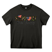 Asphalt support our troops Heavy Core Tee - CowhideDigitalArt