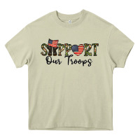 Mossy support our troops Heavy Core Tee - CowhideDigitalArt