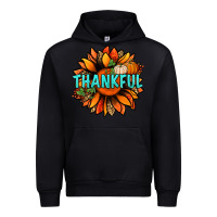 Black thankful with sunflower bbs Urban Hoodie - BundleAndBundleShop