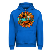 Cobalt thankful with sunflower bbs Urban Hoodie - BundleAndBundleShop