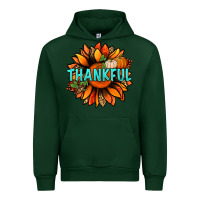 Forest Green thankful with sunflower bbs Urban Hoodie - BundleAndBundleShop