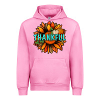 Fuchsia Pink thankful with sunflower bbs Urban Hoodie - BundleAndBundleShop
