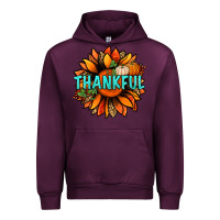 Mauve Wine thankful with sunflower bbs Urban Hoodie - BundleAndBundleShop