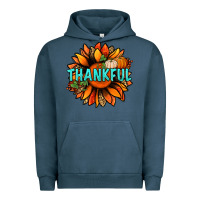 Pigment Midnight Navy thankful with sunflower bbs Urban Hoodie - BundleAndBundleShop