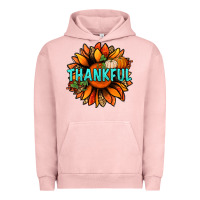 Pigment Salmon thankful with sunflower bbs Urban Hoodie - BundleAndBundleShop