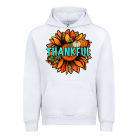 White thankful with sunflower bbs Urban Hoodie - BundleAndBundleShop