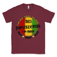 Burgundy i am black everyday but today juneteenth Classic Tee - MaliasSmallBusiness