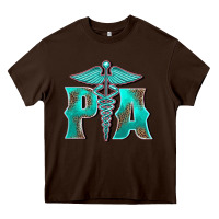 Chocolate Brown physician medical symbol assistant nurse Heavy Core Tee - BarkalooDesign