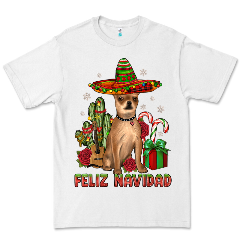 Chihuahua Feliz Navidad Premium Tee by JahusDesignShop | Teevron