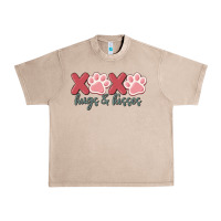 French Oak xoxo hugs and kisses Urban Heavy Tee - MaliasSmallBusiness