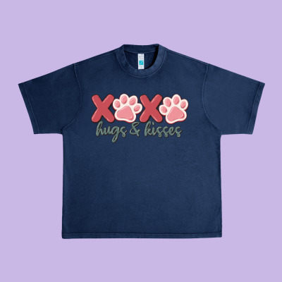 Xoxo Hugs And Kisses Urban Heavy Tee Designed By Maliassmallbusiness