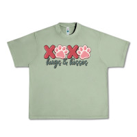 Oil Green xoxo hugs and kisses Urban Heavy Tee - MaliasSmallBusiness