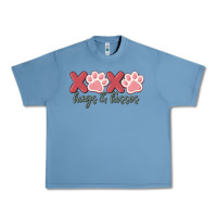 Pebble Blue xoxo hugs and kisses Urban Heavy Tee - MaliasSmallBusiness