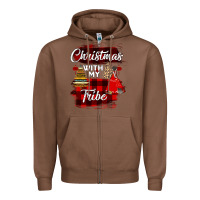 Chestnut Christmas With My Tribe Zipper Hoodie - Bettercallsaul