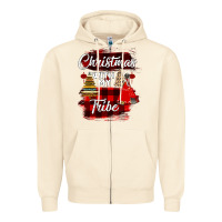 Sandshell Christmas With My Tribe Zipper Hoodie - Bettercallsaul