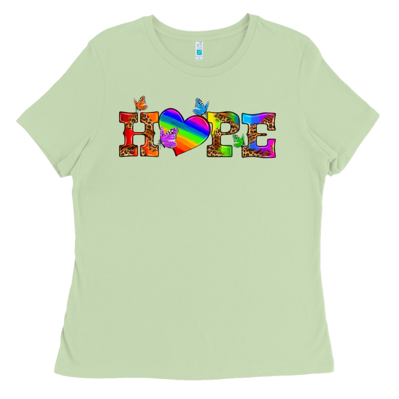 Lgbtq Heart And Hope Ladies Tee by HRA Design Shop | Teevron