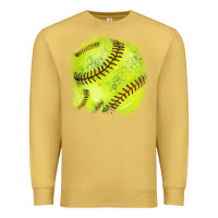 Softball Background Premium Sweatshirt | Teevron