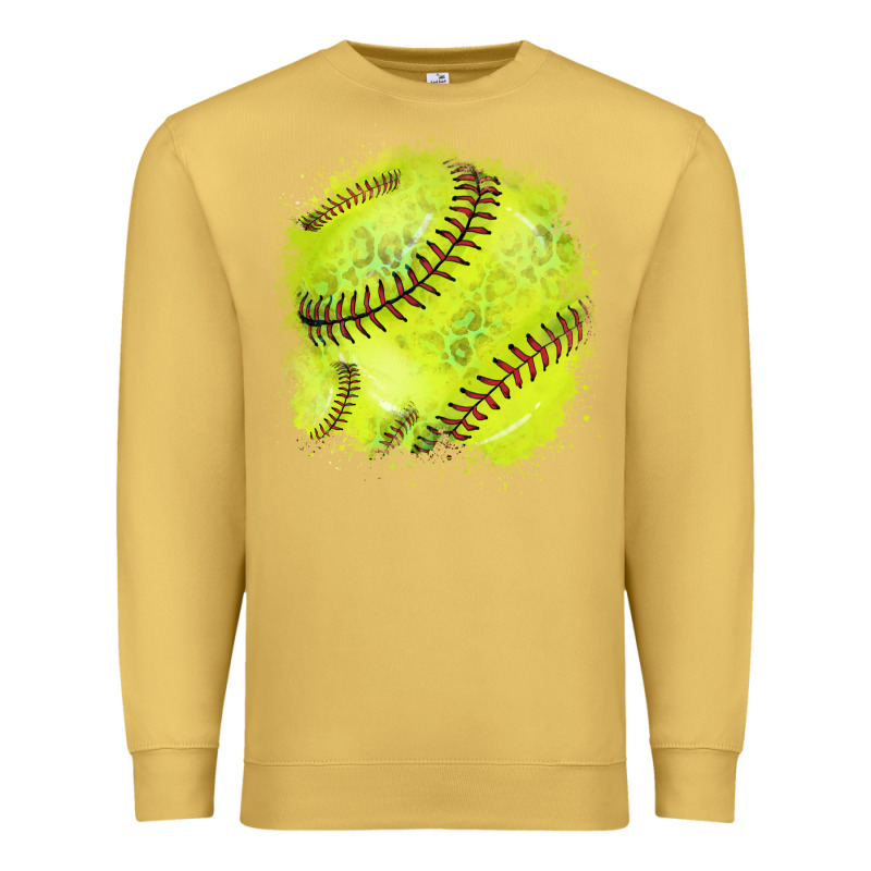 Softball Background Premium Sweatshirt by HowdyJamesFarm | Teevron
