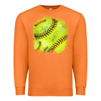 Carrot Softball background Premium Sweatshirt - HowdyJamesFarm