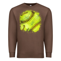 Chestnut Softball background Premium Sweatshirt - HowdyJamesFarm