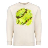 Sandshell Softball background Premium Sweatshirt - HowdyJamesFarm