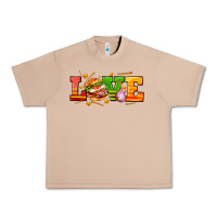 Burro love with hamburger Urban Heavy Tee - AdoDesignShop