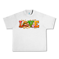 Lunar Rock love with hamburger Urban Heavy Tee - AdoDesignShop