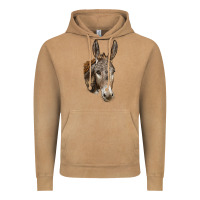 Vintage Camel Andalusian Donkey Face Vintage Hoodie - LillyAllenDesigns
