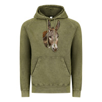 Vintage Olive Andalusian Donkey Face Vintage Hoodie - LillyAllenDesigns