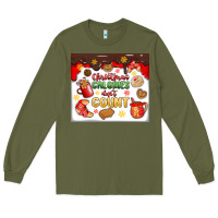 Army Green christmas calories don't count Long Sleeve Tee - MaliasSmallBusiness