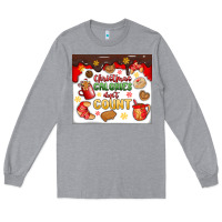 Heather Grey christmas calories don't count Long Sleeve Tee - MaliasSmallBusiness