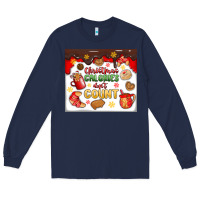 Navy christmas calories don't count Long Sleeve Tee - MaliasSmallBusiness