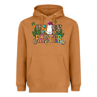 Meerkat Happy Easter with cowboy Easter Day Heavyweight Hoodie - HowdyJamesFarm