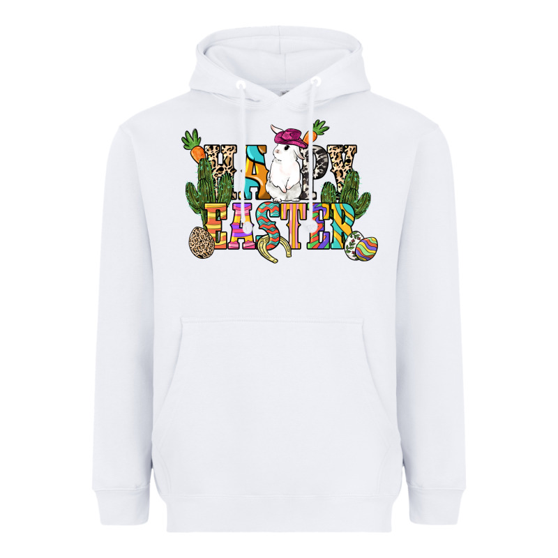 Happy Easter With Cowboy Easter Day Heavyweight Hoodie by HowdyJamesFarm | Teevron