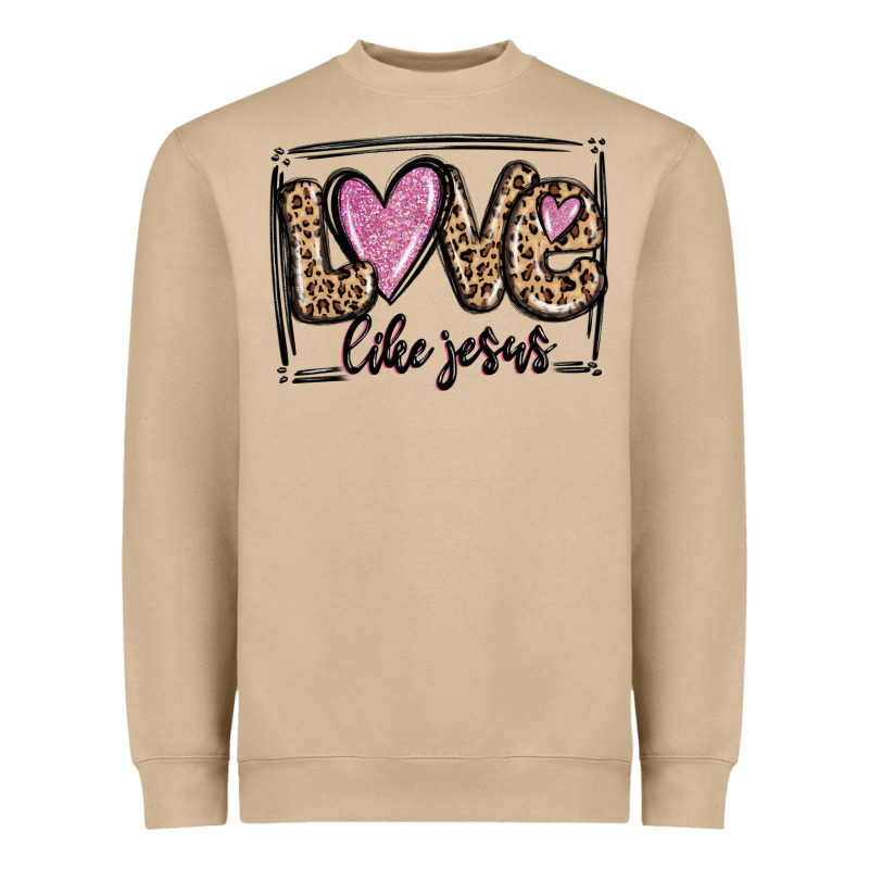 Love Like Jesus Heavyweight Sweatshirt by MaliasSmallBusiness | Teevron