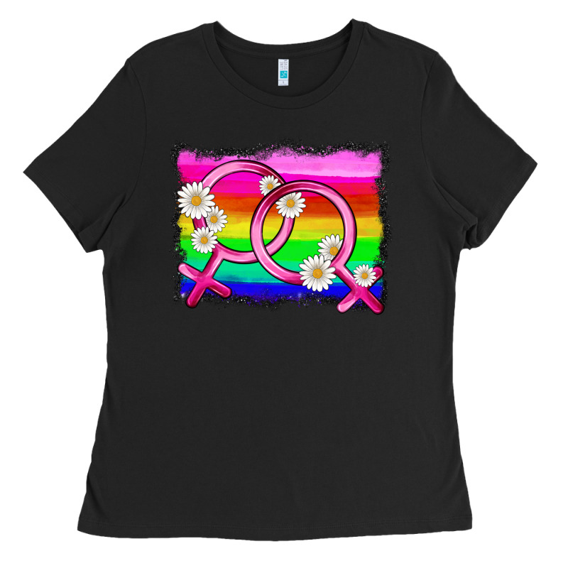 Lgbtq Gender Lesbian Symbol Ladies Tee by HRA Design Shop | Teevron