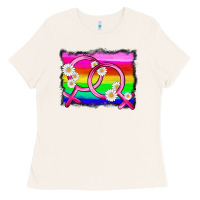 Bone lgbtq gender lesbian symbol Ladies Tee - HRA Design Shop