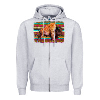 Heather Grey Aztec Buffalo Zipper Hoodie - Bettercallsaul