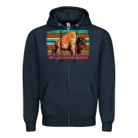 Navy Aztec Buffalo Zipper Hoodie - Bettercallsaul