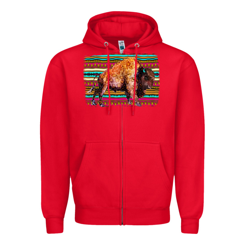 Aztec Buffalo Zipper Hoodie by Bettercallsaul | Teevron
